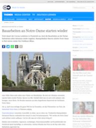 Bauarbeiten an Notre-Dame starten wieder | OELZE, (S.)