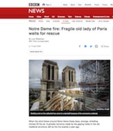 Notre Dame fire: Fragile old lady of Paris waits for rescue | WILLIAMSON, Lucy