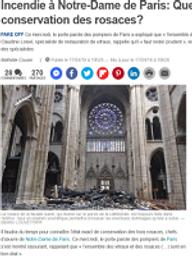 Incendie à Notre-Dame de Paris: quel est l'état de conservation des rosaces ? | COUSIN, (M.)