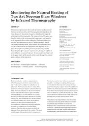 Monitoring the Natural Heating of Two Art Nouveau Glass Windows by Infrared Thermography = Londres | PALOMAR (T.)