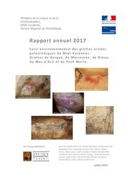 Suivi environnemental des grottes ornées paléolithiques de Midi-Pyrénées : Grottes de Gargas, de Marsoulas, de Niaux, du Mas d'Azil et du Pech Merle | BOURGES (F.)