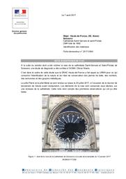 SOISSONS (Aisne, 02). Cathédrale Saint-Gervais et Saint-Protais. Identification des matériaux | BOURGÈS, (A.)