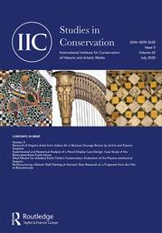 Studies in Conservation. 65.5-6, Juillet-Août 2020 | 