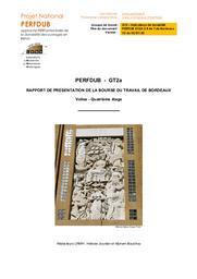 BORDEAUX (Gironde, 33). Rapport de présentation de la bourse du travail. Voiles, quatrième étage : Projet PERFDUB (GT2a) | BOUICHOU, (M.)