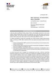 NEUILLY-SUR-SEINE (Hauts-de-Seine, 92). La Folie Saint-James : le grand rocher. Avis sur les rapports d’études avant restauration | FROUIN, (M.)