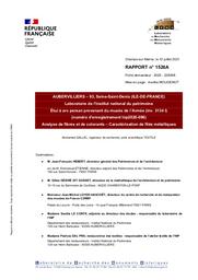 AUBERVILLIERS (Seine-Saint-Denis, 93). Laboratoire de l'Institut national du patrimoine, étui à arc persan provenant du musée de l'Armée (réf. : INP2020-096). Analyse de fibres et de colorants. Caractérisation de filés métalliques | DALLEL, (M.)