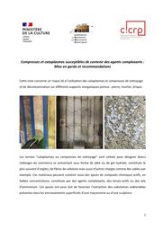 Note d'alerte : Compresses et cataplasmes susceptibles de contenir des agents complexants : Mise en garde et recommandations | 