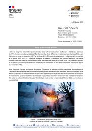 PARIS 7e, (Paris, 75). Hôtel de Seignelay. État sanitaire après incendie | BOUSTA, (F.)