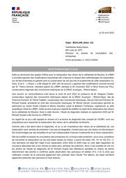 MOULINS (Allier, 03). Cathédrale Notre-Dame. Révision du dossier de consultation des entreprises | TRICHEREAU, (B.)