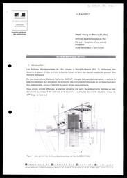 BOURG-EN-BRESSE - ARCHIVES DÉPARTEMENTALES. Note scientifique | Bousta. IR