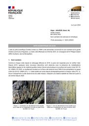 AIGUÈZE (Gard, 30). Grotte Chabot. Suivi sanitaire, des aérosols et climatique | FROUIN, (M.)