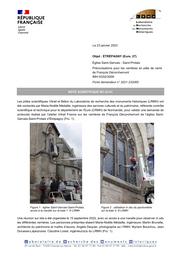 ÉTRÉPAGNY (Eure, 27). Église Saint-Gervais-Saint-Protais. Préconisation pour les verrières en pâte de verre de François Décorchemont | LOISEL, (C.)