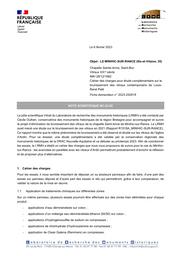 LE MINIHIC-SUR-RANCE (Ille-et-Vilaine, 35). Cahier des charges pour étude complémentaire sur le brunissement des vitraux contemporains de Louis-René Petit | LOISEL, (C.)
