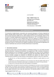 PARIS 5e (Paris, 75). Restauration des façades de l’immeuble au 9, rue de l’Estrapade. Étude des sources d’humidité, premières préconisations | DÉSARNAUD, (J.)