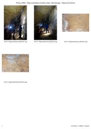 CST - Pôles scientifiques Grottes ornées et Microbiologie - Grotte du Pigeonnier | DEQUIER, (A.)