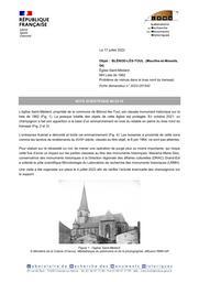 BLÉNOD-LÈS-TOUL (Meurthe-et-Moselle, 54). Église Saint-Médard. Problème de mérule dans le bras nord du transept | BOUSTA, (F.)