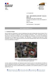 BOULOGNE-BILLANCOURT (Hauts-de-Seine, 92). Bibliothèque dite maison de Marmottan. Avis pour une protection de deux lions exposés en extérieur | MÉLINGE (Y.)