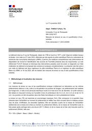 Paris 5e (PARIS, 75). Immeuble 9 rue de l’Estrapade. Mesures de teneurs en eaux et quantifications d’ions solubles | HÉNIN, (J.)