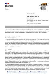 AIGUÈZE (Gard, 30). Grotte aux Points. Suivi sanitaire, suivi des aérosols minéraux et du climat | TOURON, (S.)