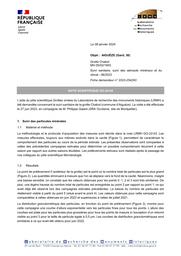 AIGUÈZE (Gard, 30). Grotte Chabot. Suivi sanitaire, suivi des aérosols minéraux et du climat | TOURON, (S.)