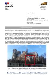 PARIS 4e (Paris, 75). Cathédrale Notre-Dame, sacristie. Présence de recouvrements fongiques sur les parois de la sacristie | FRANÇOIS, (A.)